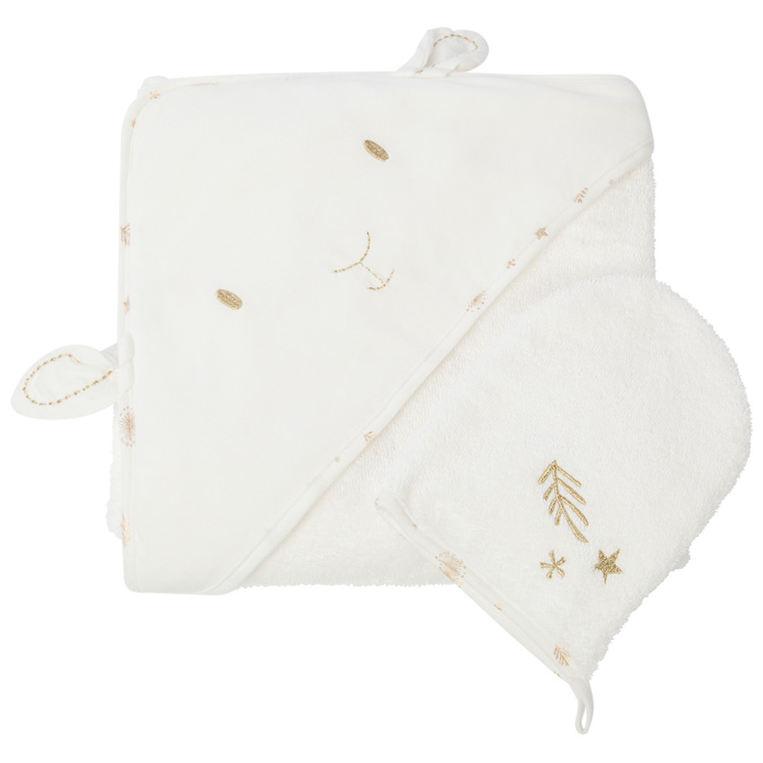 Capa de baño y toalla de mano Hiver mágico  Additional Capa de baño y toalla de mano Hiver mágico
