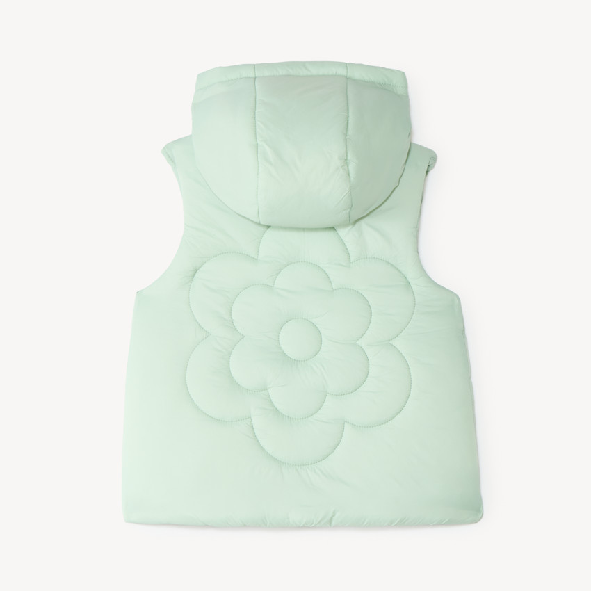 Chaleco sin mangas para bebé niña con estampado de flores 
