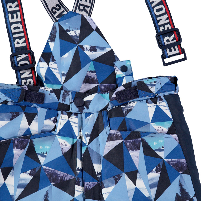 Júnior - Pantalón de esquí con estampado all over con tirantes desmontables 