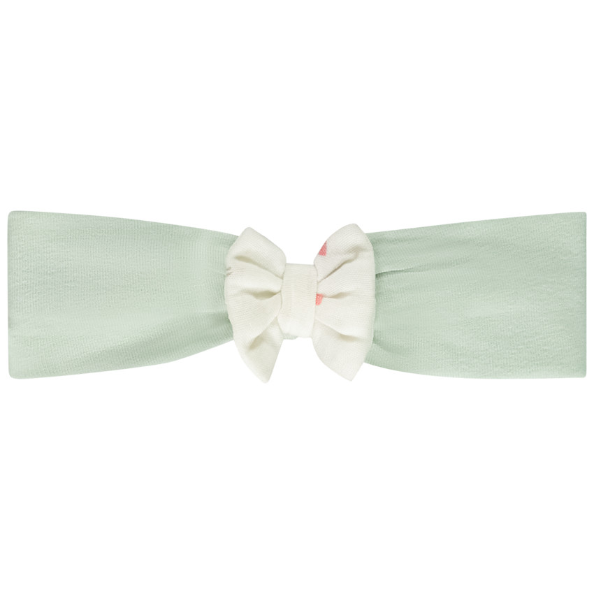 Diadema bicolor con lazo para bebé niña 