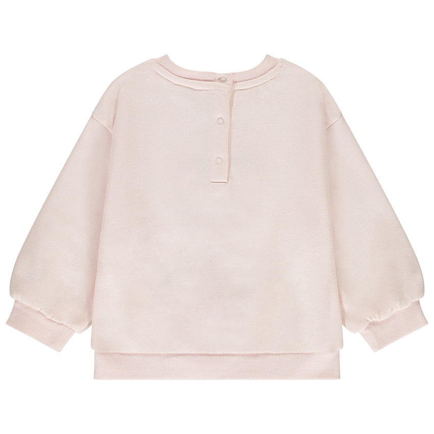 Sudadera de felpa con fruta bordada para niña 