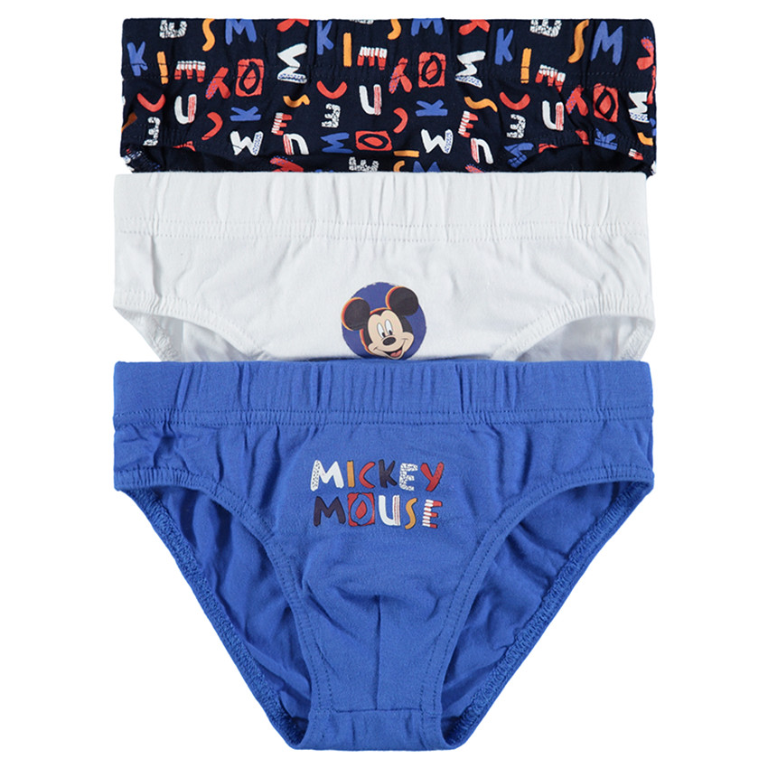 Pack de 3 slips de algodón con estampado Mickey ©Disney 