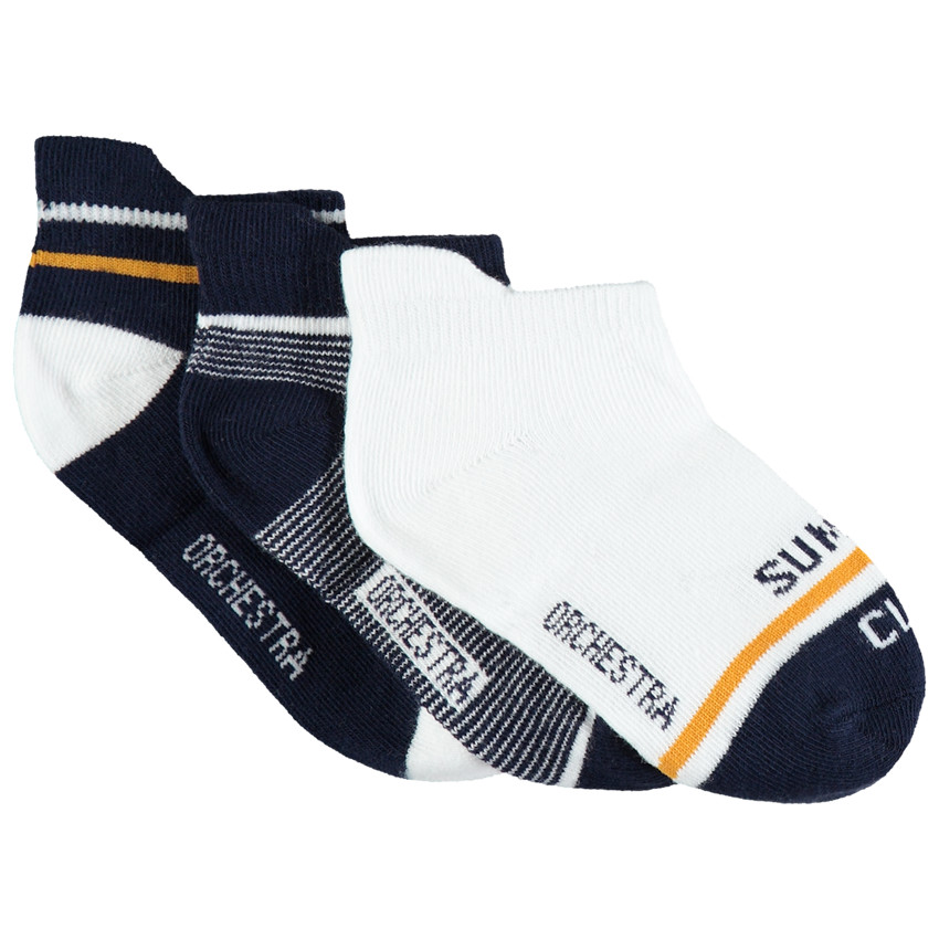 Pack 3 pares calcetines cortos rayas  Additional Pack 3 pares calcetines cortos rayas