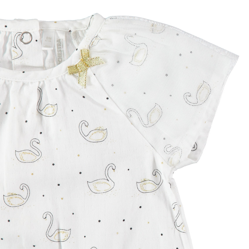 Mono corto estampado cisnes all-over  Additional Mono corto estampado cisnes all-over