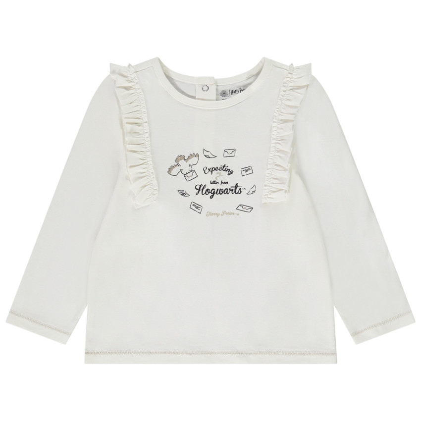 Camiseta manga larga con volantes Hedwig Warner para bebé niña 