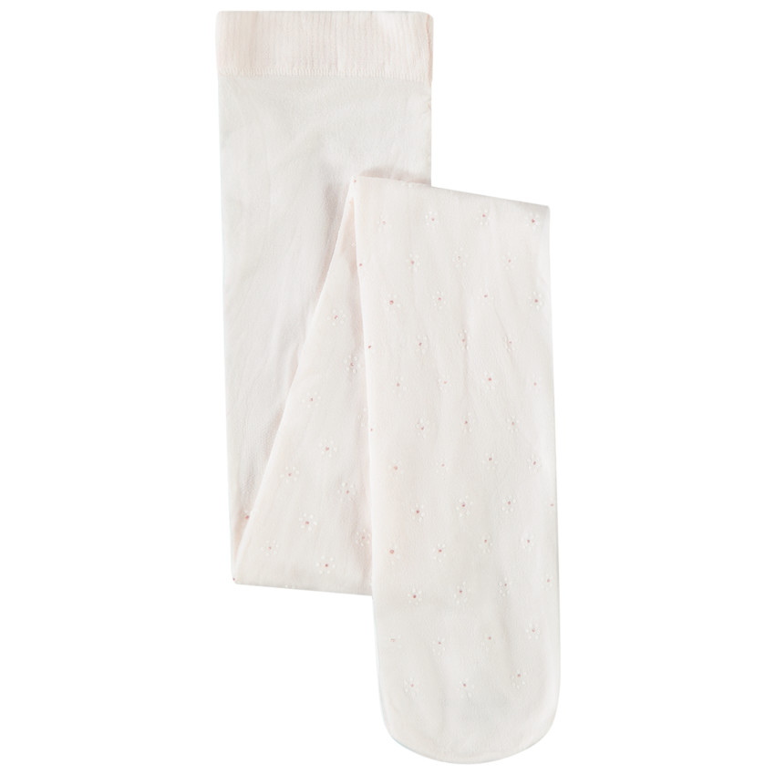 Medias finas estampadas de flores para niña 