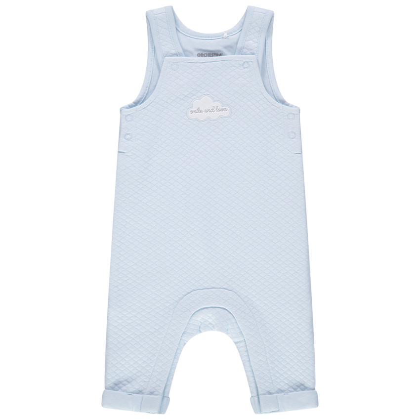 Peto largo de felpa con cruces 