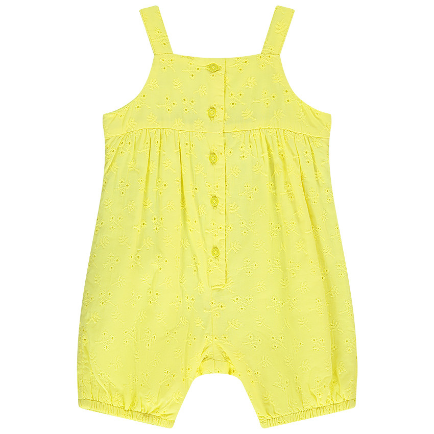 Barboteuse à bretelles en broderie anglaise pour bébé fille  Additional Barboteuse à bretelles en broderie anglaise pour bébé fille