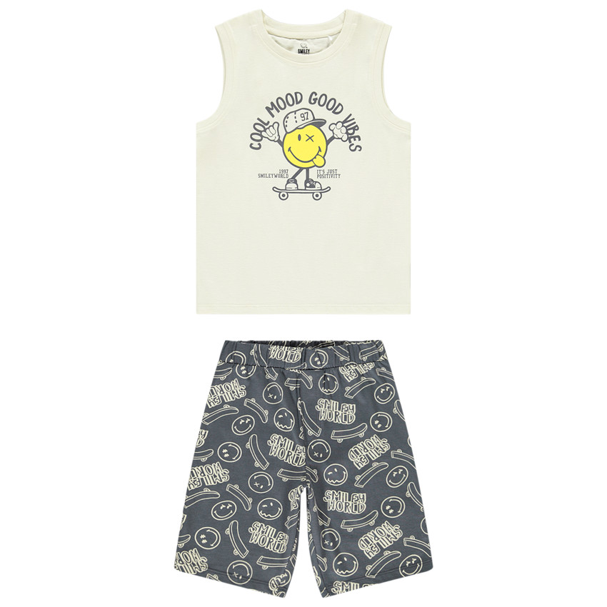 Set de pijama corto de 2 piezas SmileyWorld para niño 