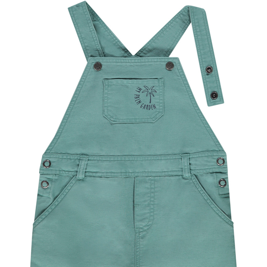 Mono corto de algodón armuré con estampado de palmera para bebé niño 