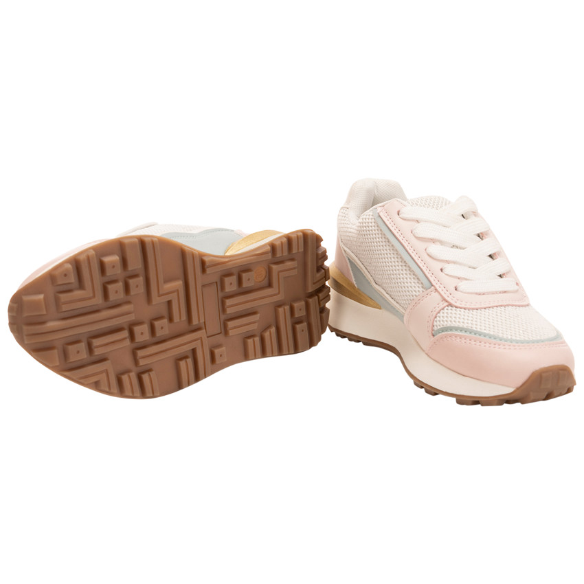 Zapatillas deportivas de malla con aplicaciones para niña 