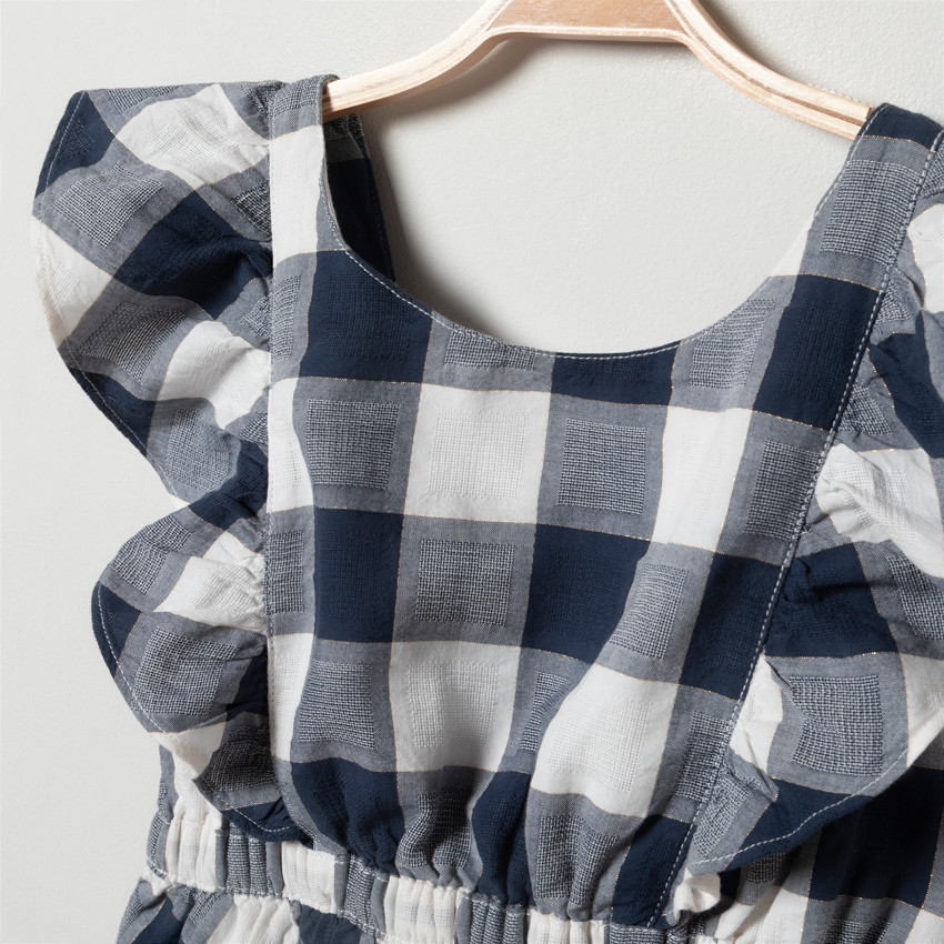 Robe manches courtes volantées pour fille Main Robe manches courtes volantées pour fille