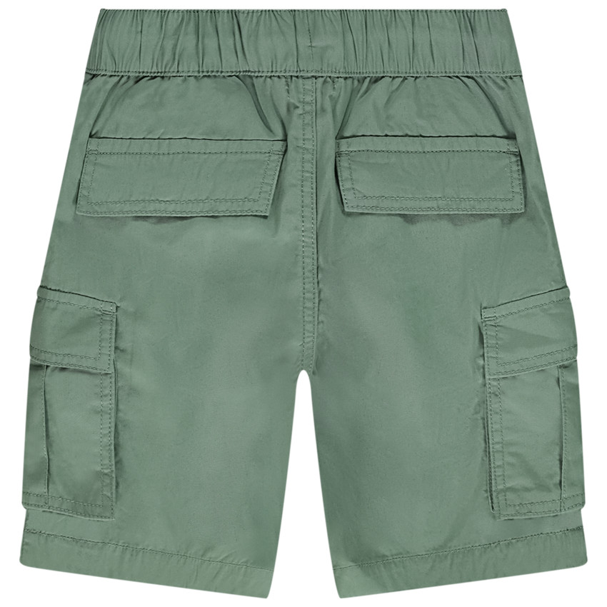 Bermudas cargo lisas en popelina para niño 