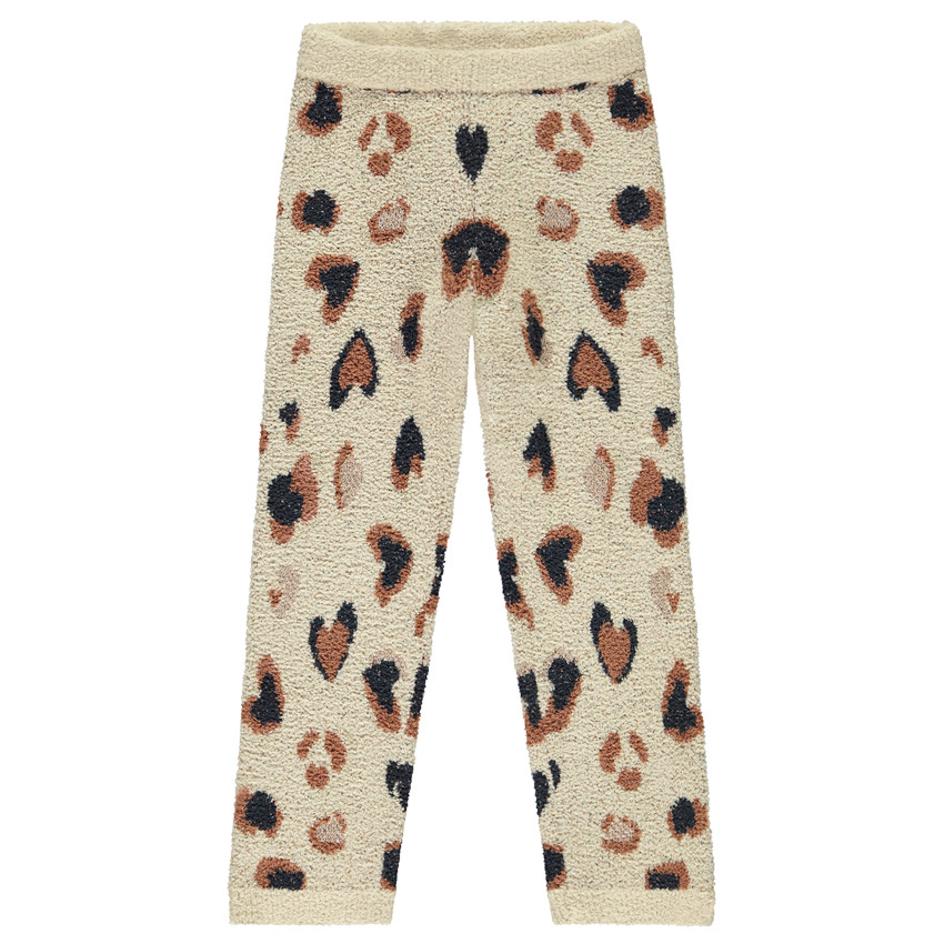 Pijama de 2 piezas de punto con bordado para niña 