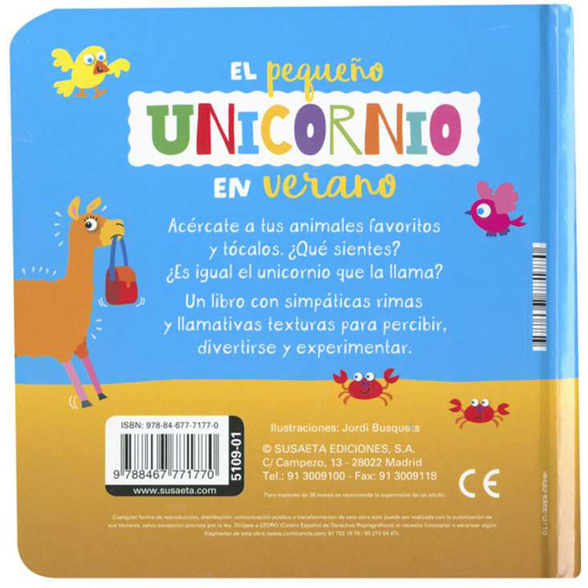 Libro El pequeño unicornio en verano +2A 