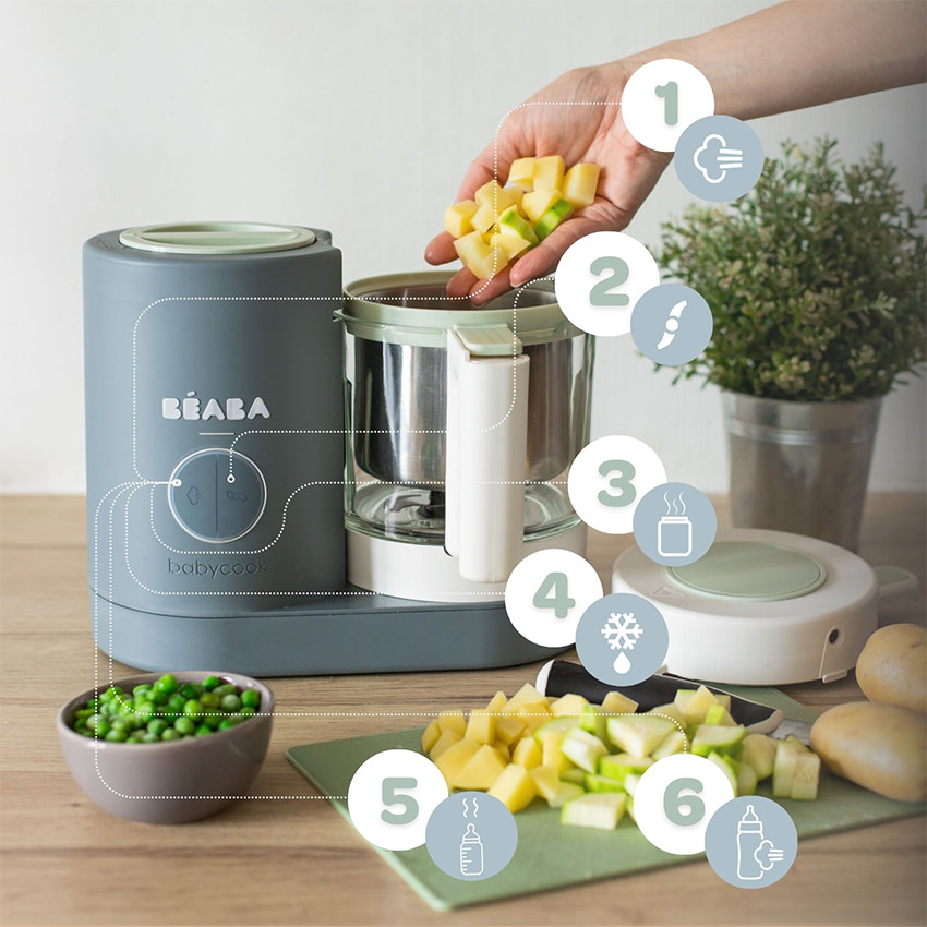 Babycook Néo robot cuiseur bébé 6 en 1 made in France gris mineral  Additional Babycook Néo robot cuiseur bébé 6 en 1 made in France gris mineral