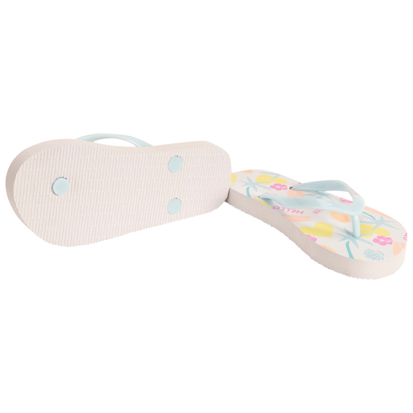 Chanclas estampado verano y tira estampada para niña con correa según la edad 