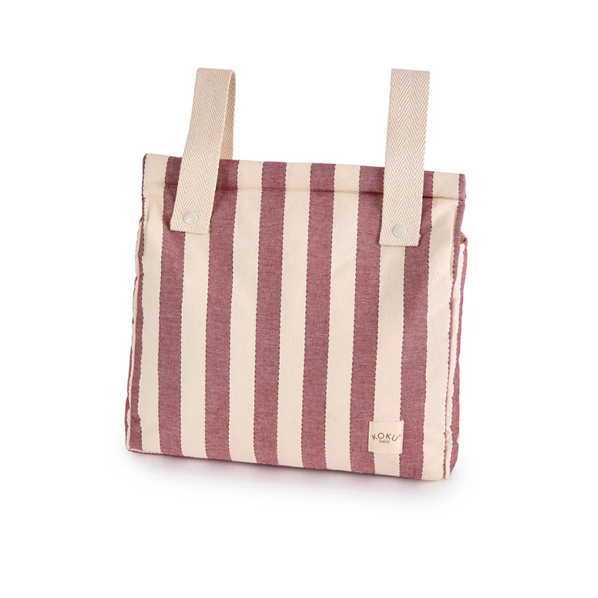 Bolso carrito Panera Stripe - Granate 