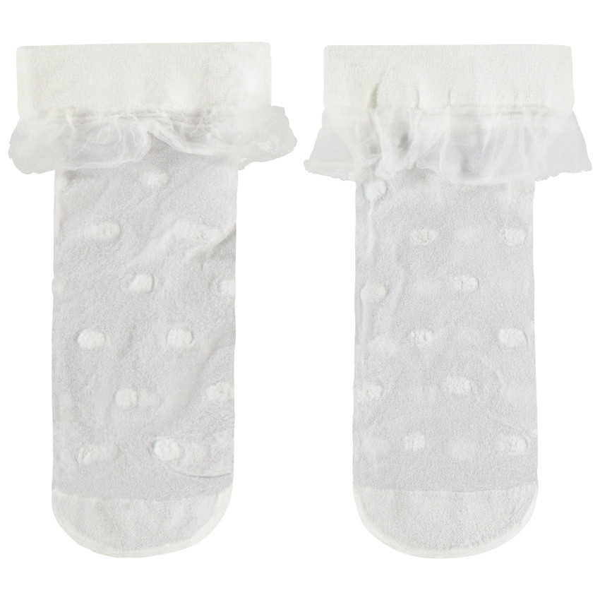 Pareo de calcetines normales efecto gasa para niña  Additional Pareo de calcetines normales efecto gasa para niña