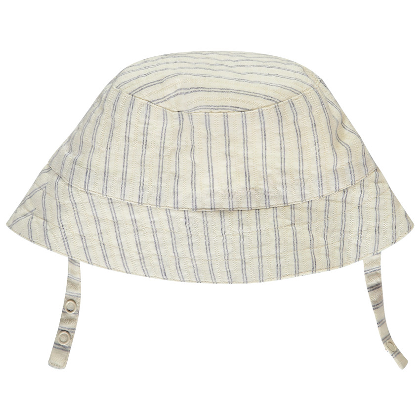 Gorro tipo Bob de tela rayada para bebé niño 