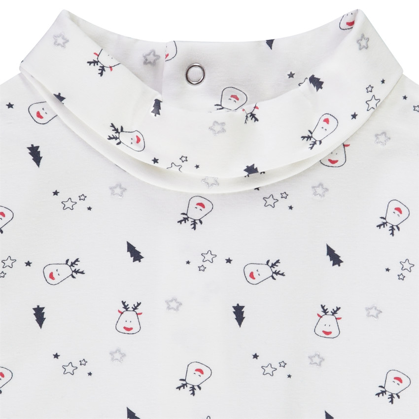 Conjunto de peto + camiseta interior con estampado de renos para bebé niño Main Conjunto de peto + camiseta interior con estampado de renos para bebé niño