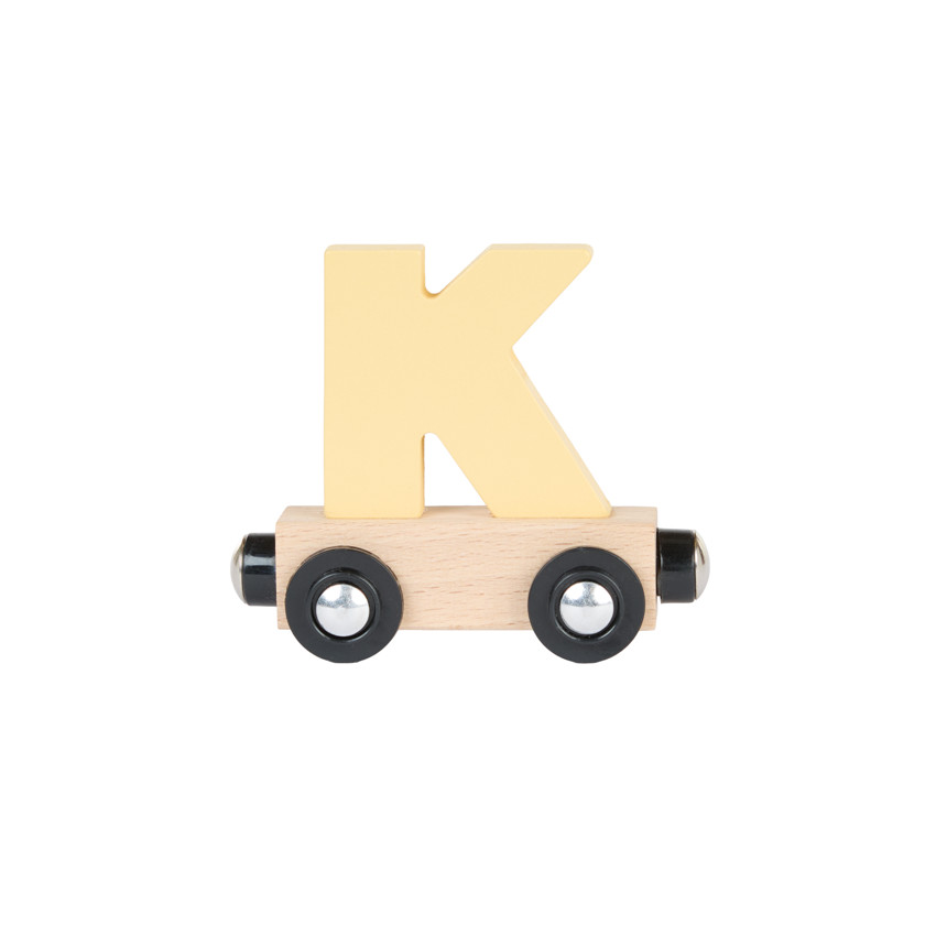 Wagon de madera "K" - amarillo 