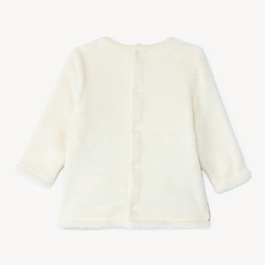 Conjunto de pijama de Navidad bicolor para bebé niño con acabados diferentes según la edad. 