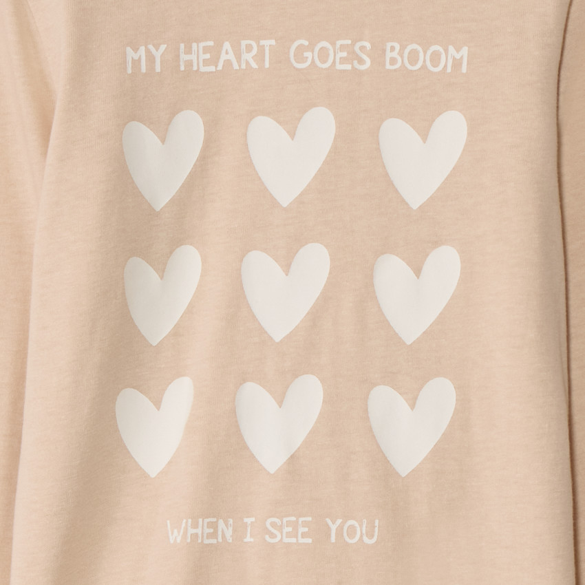 Camiseta de manga larga estampada para bebé niña 