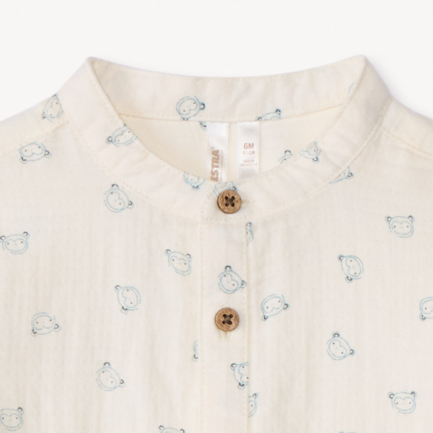 Ensemble 2 pièces avec body manches longues pour bébé garçon 