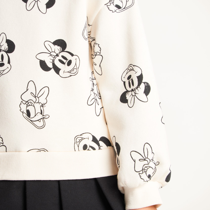 Vestido de efecto 2 en 1 para niña con estampado de Minnie de Disney 