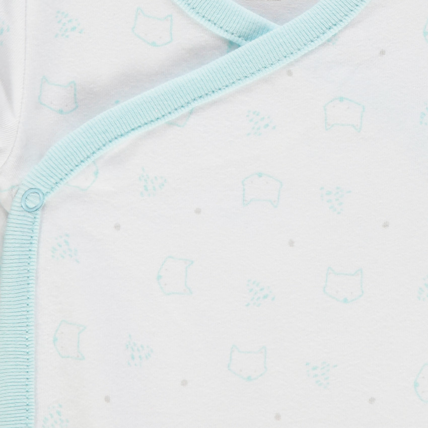 Pack de 2 bodies de manga larga de algodón con estampado de gatos para bebé niño.  Additional Pack de 2 bodies de manga larga de algodón con estampado de gatos para bebé niño.