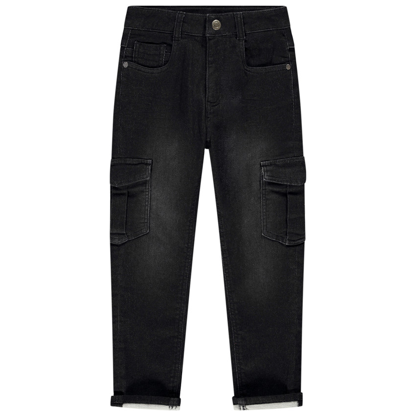 Pantalón cargo efecto desgastado para niño 