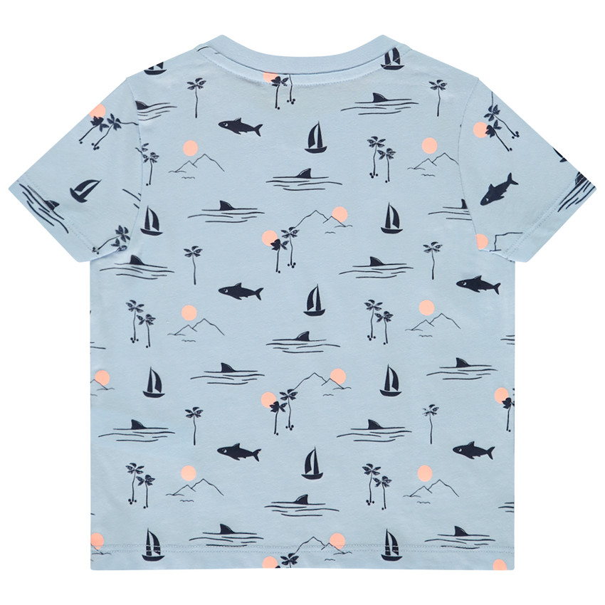 Camiseta de manga corta estampada para bebé niño 