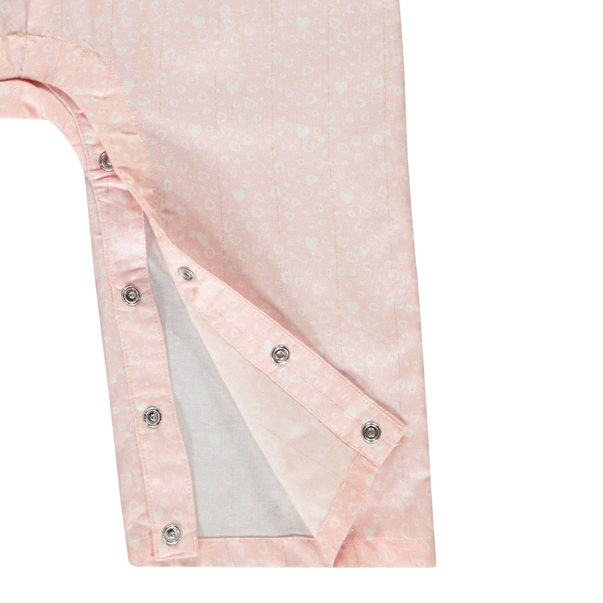 Combinaison largas smockée estampada moteada para niña 