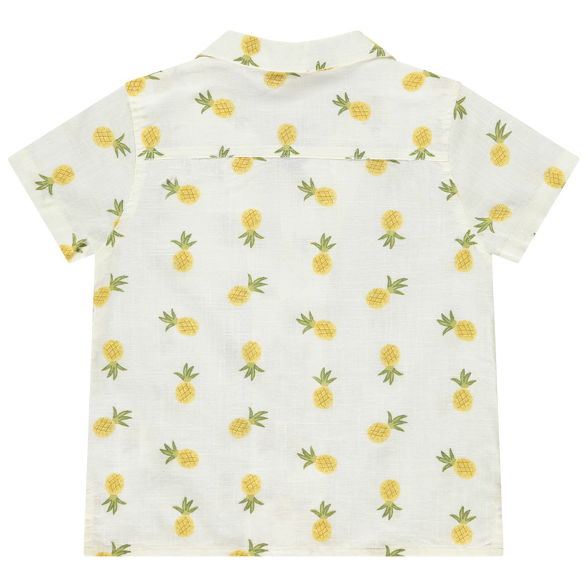 Camisa de manga corta estampada de piñas para bebé niño 