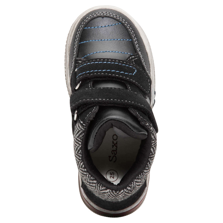 Deportivas altas con 2 velcros y cuello de espiga 