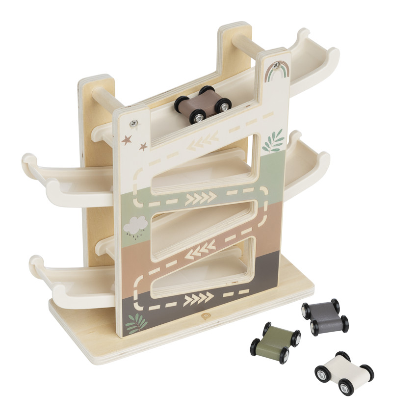 Tobogán de coches de madera Little Savane 