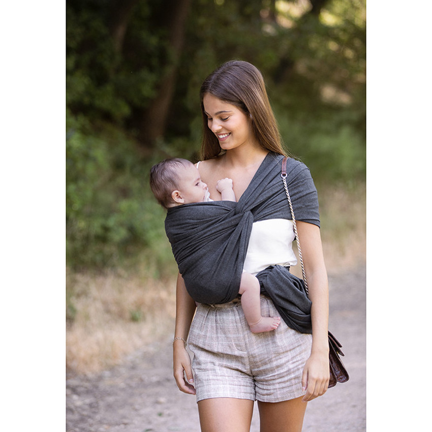 Fular portabebé Lia OEKOTEX - Gris 