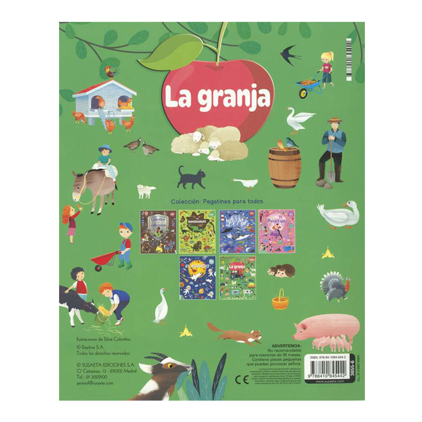 Libro colección pegatinas para todos La Granja +5 años 
