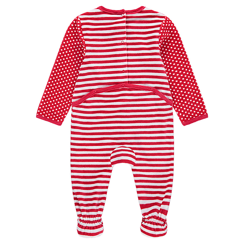 Pijama de terciopelo de rayas con lunares y rayas de Minnie ©Disney  Additional Pijama de terciopelo de rayas con lunares y rayas de Minnie ©Disney