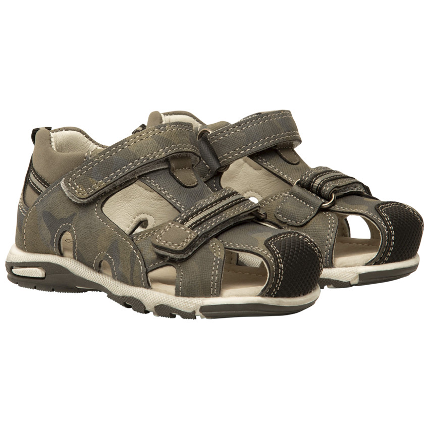 Sandalias con velcro estampado camuflaje para bebé niño 