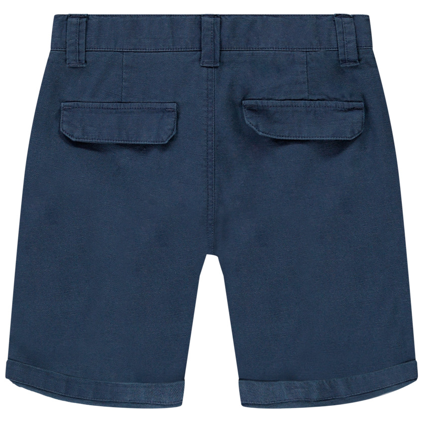 Bermuda multi-poches uni pour garçon 