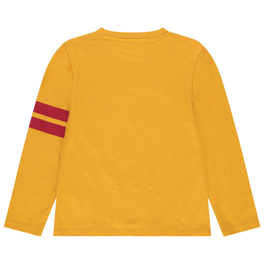 Camiseta de manga larga de algodón bio estampada Mickey Disney con bandas  