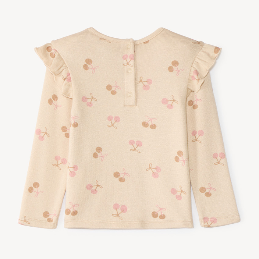 Camiseta de manga larga para bebé niña con estampado divertido 