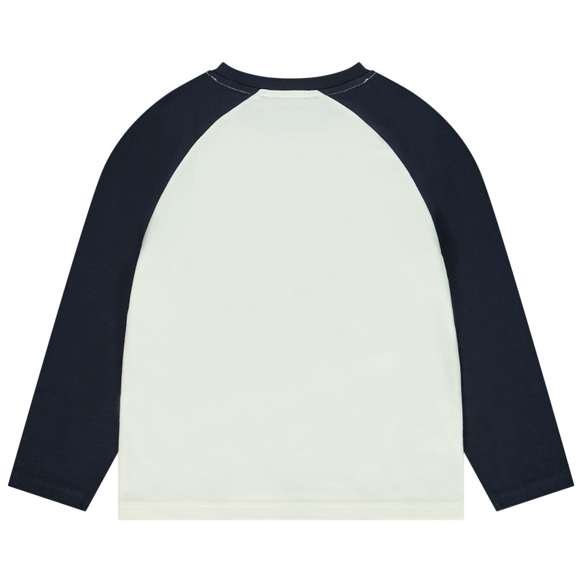 Camiseta de manga larga raglán con estampado de baloncesto para niño 