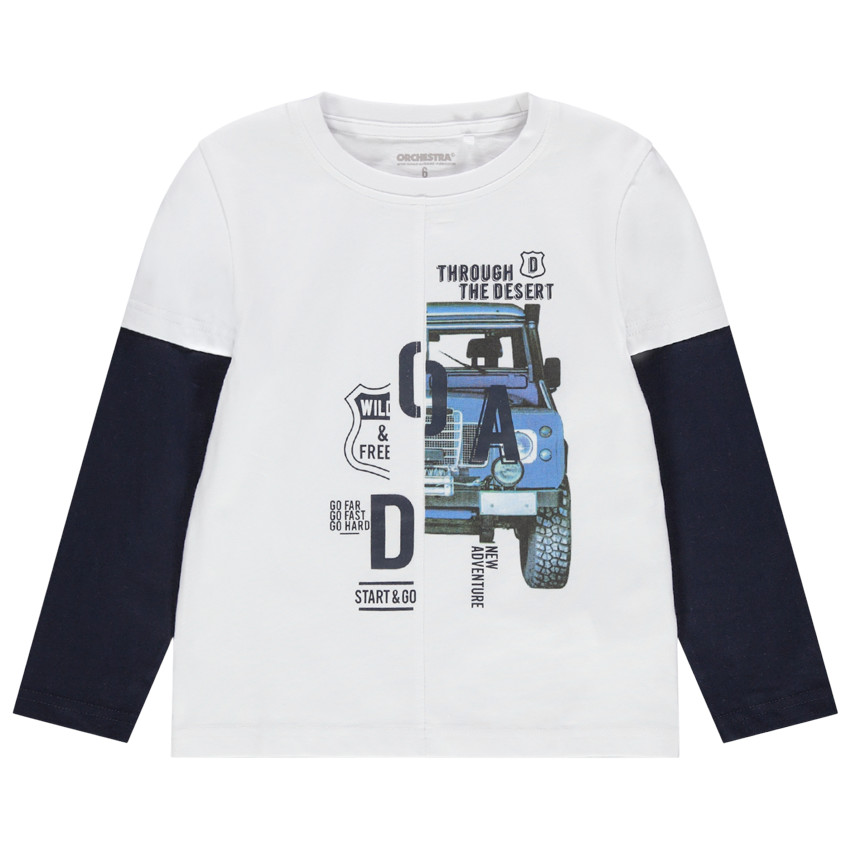 Camiseta de manga larga efecto  2 en 1 estampada 4x4  Additional Camiseta de manga larga efecto  2 en 1 estampada 4x4
