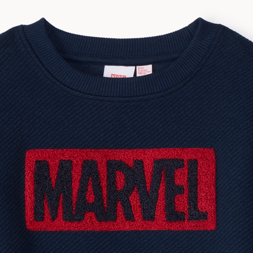 Sudadera de felpa con parche de bucles de Marvel para niño 