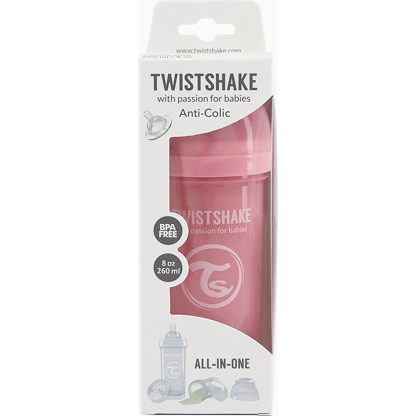 Biberón anticólicos 260 ml - Rosa pastel  Additional Biberón anticólicos 260 ml - Rosa pastel