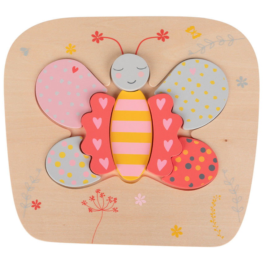Puzle de madera mariposa 8 piezas  Additional Puzle de madera mariposa 8 piezas