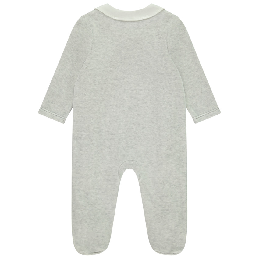Pelele de terciopelo con cuello babero para niña bebé  Additional Pelele de terciopelo con cuello babero para niña bebé